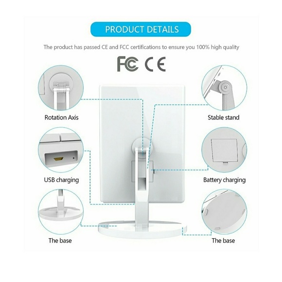 EUC EASEHOLD BRAND 35 LED LIGHTED VANITY MIRROR - Picture 3 of 8